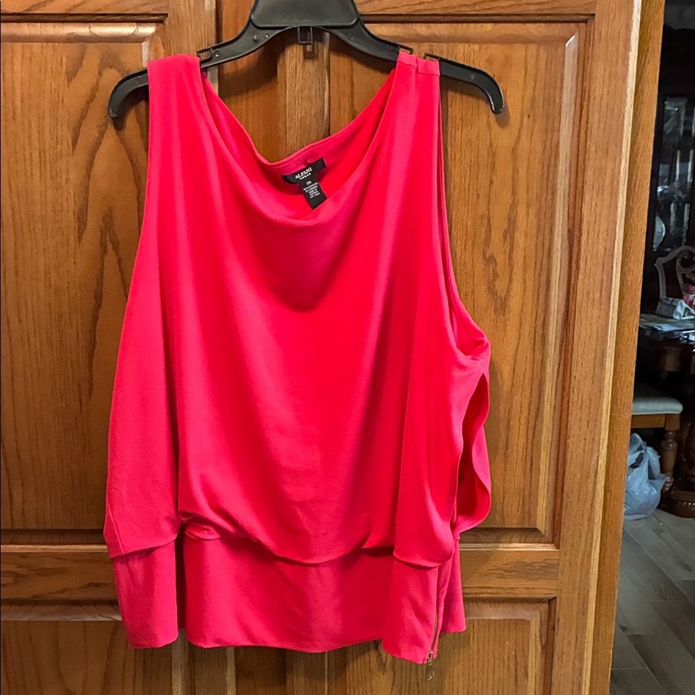 Alfani Bright Pink Sleeveless Blouse size 3X
